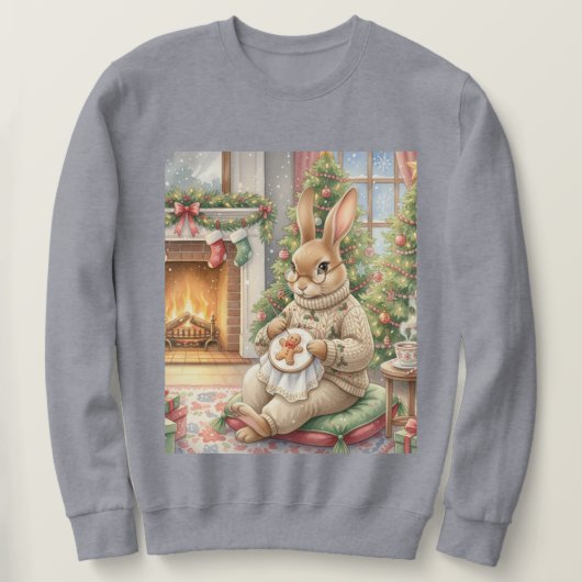 Sweatshirt Ms. Stitchy at Christmas (Design devant)