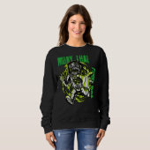 Sweatshirt Muay astronaute thaïlandais singe, espace, Mixed m (Devant entier)