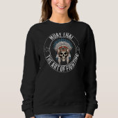 Sweatshirt Muay Thai De Combattre Skeleton War Bonnet (Devant)