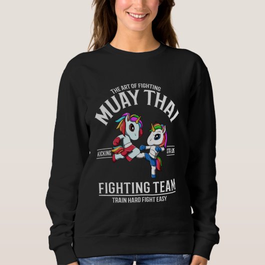 Sweatshirt Muay Thai Gorilla - Équipe de combat de boxe thaïl (Devant)