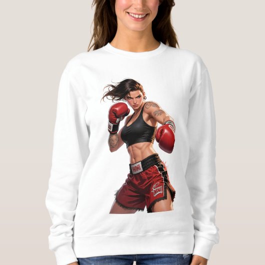 Sweatshirt Muay Thai Kickboxing Martial Arts (Devant)