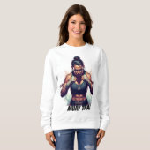 Sweatshirt Muay Thai Kickboxing Martial Arts (Devant entier)