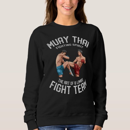 Sweatshirt Muay Thai L'De 8 Membres Thai Boxe Équipe de comba (Devant)
