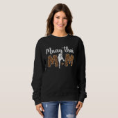 Sweatshirt Muay Thai Maman D'Un Léopard Muay Thai Fighter (Devant entier)