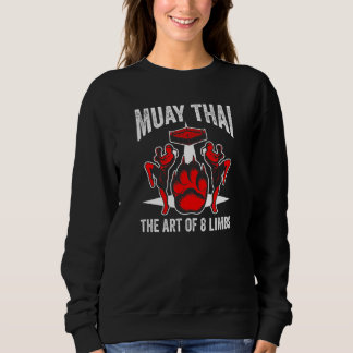 Sweatshirt Muay Thai Tha Art De 8 Membres Fighter Martial Art