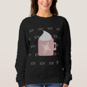 Sweatshirt Mug de Noël Flocon de Neige Joie Hiver (Devant)