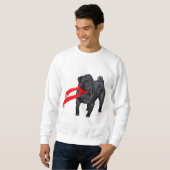 Sweatshirt Mugs au foulard rouge (Devant entier)