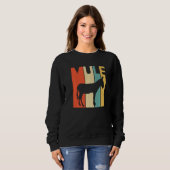 Sweatshirt Mule mûre animal (Devant entier)