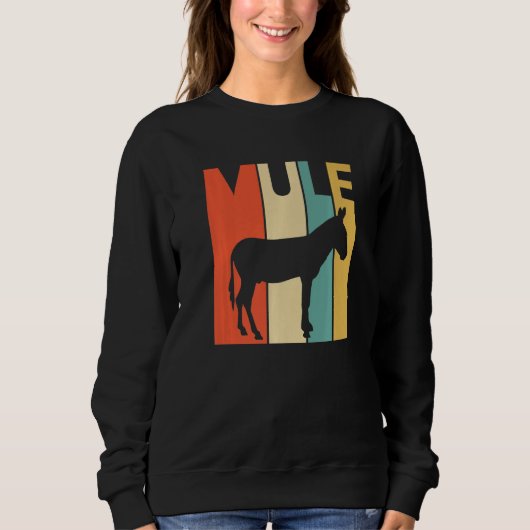 Sweatshirt Mule mûre animal (Devant)