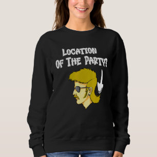 Sweatshirt Mullet Hairdo Emplacement De La Partie Redneck