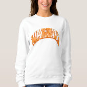 Sweatshirt Multiple Sclerosis Warrior gift, floral varsity (Devant)
