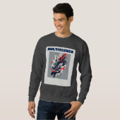 Sweatshirt Multitasker - T-Shirt Art abstrait fluide rétro (Devant entier)