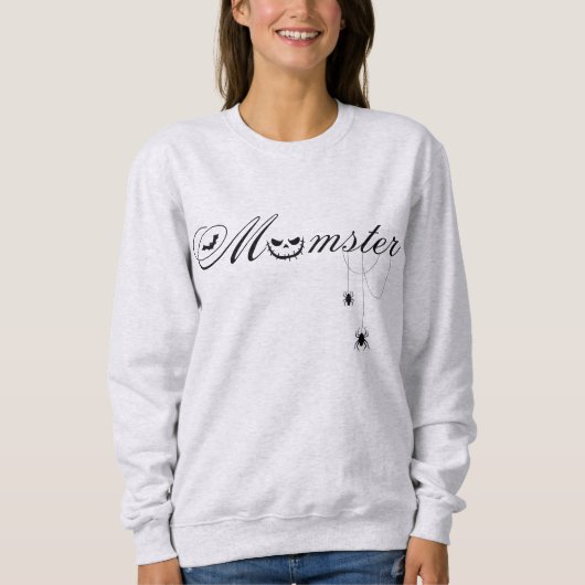 Sweatshirt Mumster Halloween Mum monstre design (Devant)