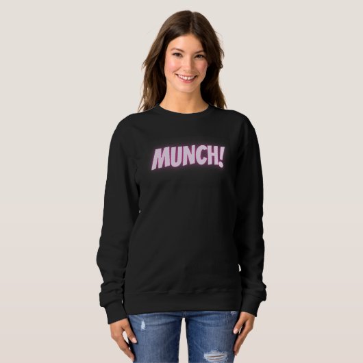 Sweatshirt Munch in pink (Devant entier)