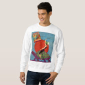 Sweatshirt Murad cigarettes dame équitation tortue géante (Devant entier)