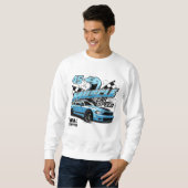 Sweatshirt Muscle Car Speed Hoodie Racing Power&Street Style (Devant entier)