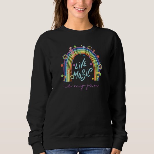 Sweatshirt Music Teacher Live Music My Love Jam Teaching Aide (Devant)