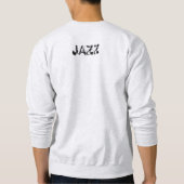 Sweatshirt Musiciens de jazz Musique rétro Illustration Vinta (Dos)
