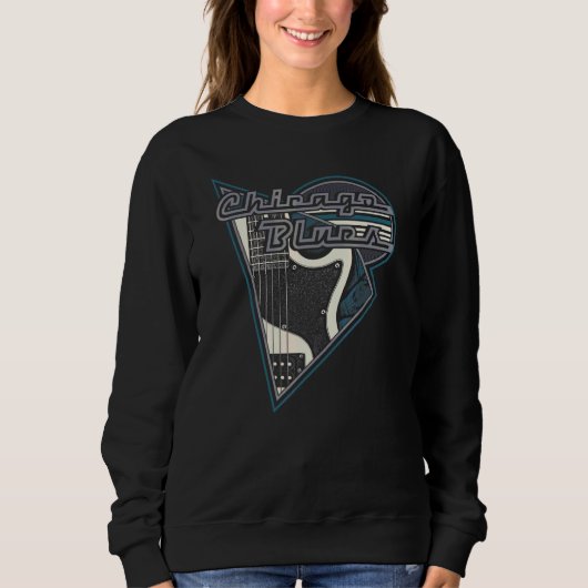 Sweatshirt Musique Blues de Chicago (Devant)
