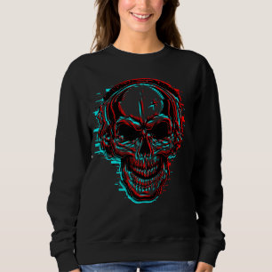 Sweatshirt Musique Crâne Tee Musicien Parti Drummer Musiciens