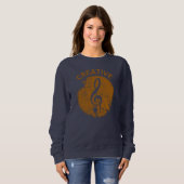Sweatshirt Musique Créative Cool Musicien design (Devant entier)