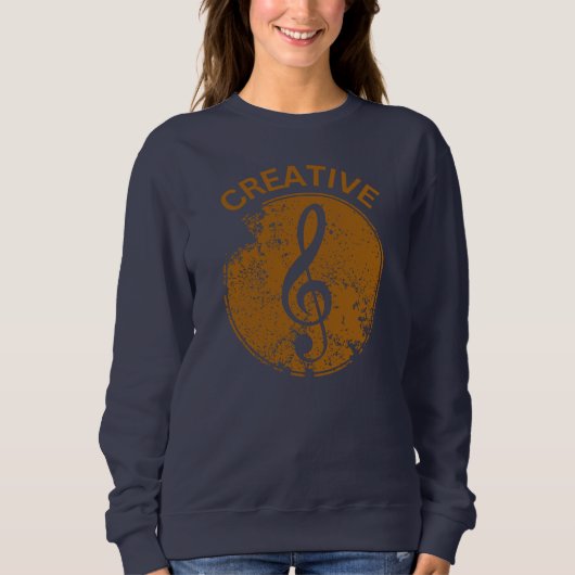 Sweatshirt Musique Créative Cool Musicien design (Devant)