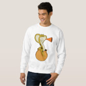 Sweatshirt Musique de Trumpet Snake (Devant entier)