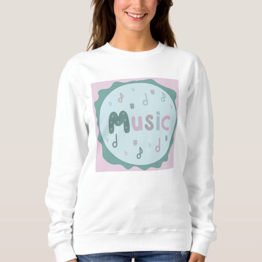 Sweatshirt musique heureuse (Devant)