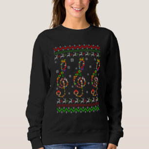 Sweatshirt Musique Note Noël Sweater laide enseignant de musi
