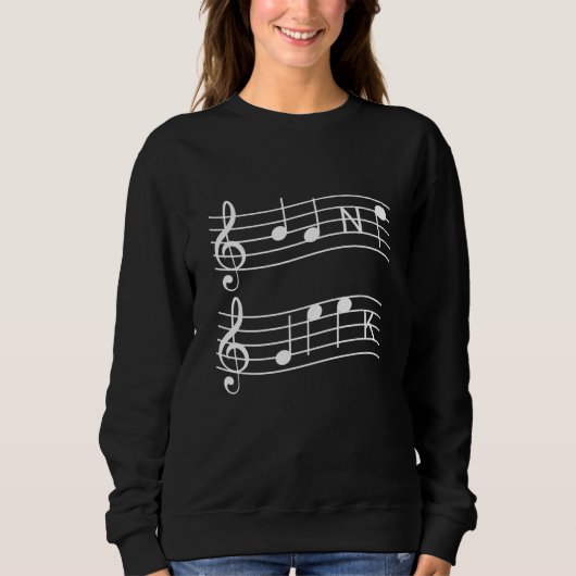 Sweatshirt Musique - Notes de musique (Devant)