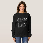 Sweatshirt Musique - Notes musicales (Devant entier)