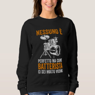 Sweatshirt Musique Rock Drummer