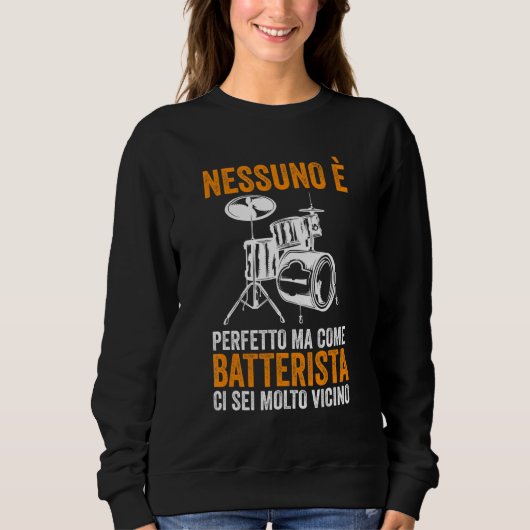 Sweatshirt Musique Rock Drummer (Devant)