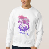 Sweatshirt Musique Sun Palm Trees Et Plage (Devant)