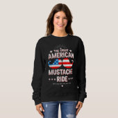 Sweatshirt Mustache Rides présente (Devant entier)