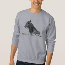 Mustangs sauvages pour toujours transpirer chemise