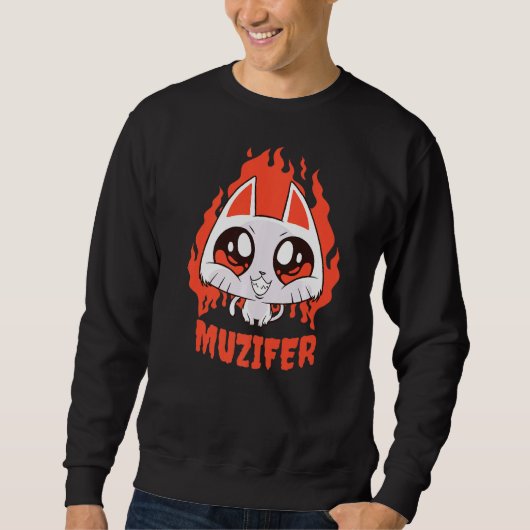 Sweatshirt Muzifer I Chat Kitten Lucifer Devil Little Devil L (Devant)
