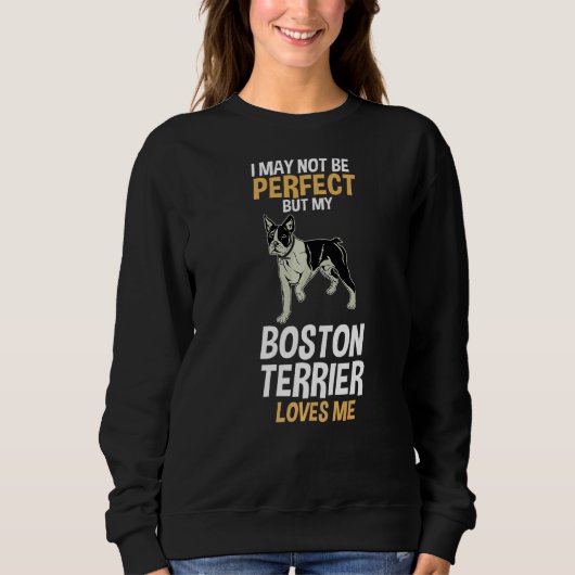Sweatshirt My Boston Terrier M'Aime (Devant)