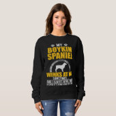 Sweatshirt My Boykin Spaniel Winks At me Dog Owner (Devant entier)