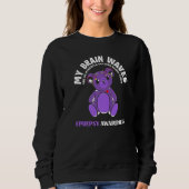 Sweatshirt My Brain Waves Are So Powerful  Epilepsy Warrior (Devant)