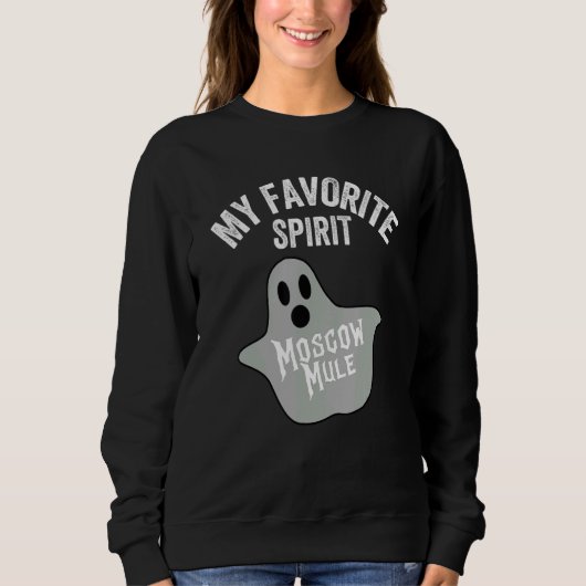 Sweatshirt My Favoris Spirit Mule Halloween Ghost Vodka (Devant)