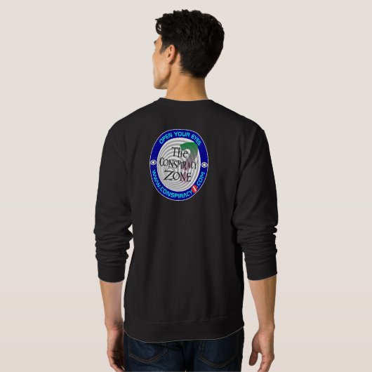 Sweatshirt My Favorite Conspiracy Design (version sombre) (Dos entier)