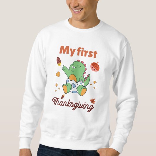 Sweatshirt My first Thanksgiving (Devant)