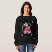 Sweatshirt My Flock Call Me Mama Flamant rose Amour Fête des (Devant entier)