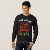 Sweatshirt My Love Language I  Aromatherapy Essential Oil (Devant entier)