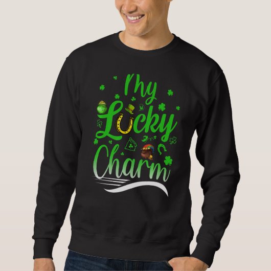 Sweatshirt My Lucky Charm St Patrick's Day Irish (Devant)