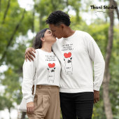 Sweatshirt My Pawsome Valentine mignonne Carlin & Coeur Rouge