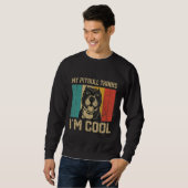 Sweatshirt My Pitbull Thinks I m Cool  Dog Owner (Devant entier)