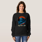 Sweatshirt My Pole is Long Fishing Hunting Fisherman Hunter F (Devant entier)