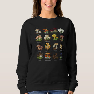 Sweatshirt Mycologie des champignons cueillette de champignon